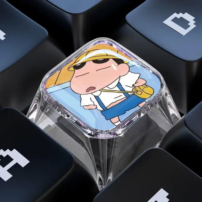 Clavier mécanique DIY personnalisé Shin-Chan avec touches mignonnes