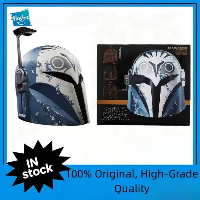 En stock, casque Hasbro Star Wars The Mandalorian Bo-Katan 1:1 grandeur nature, jouet cadeau de collection pour garçons