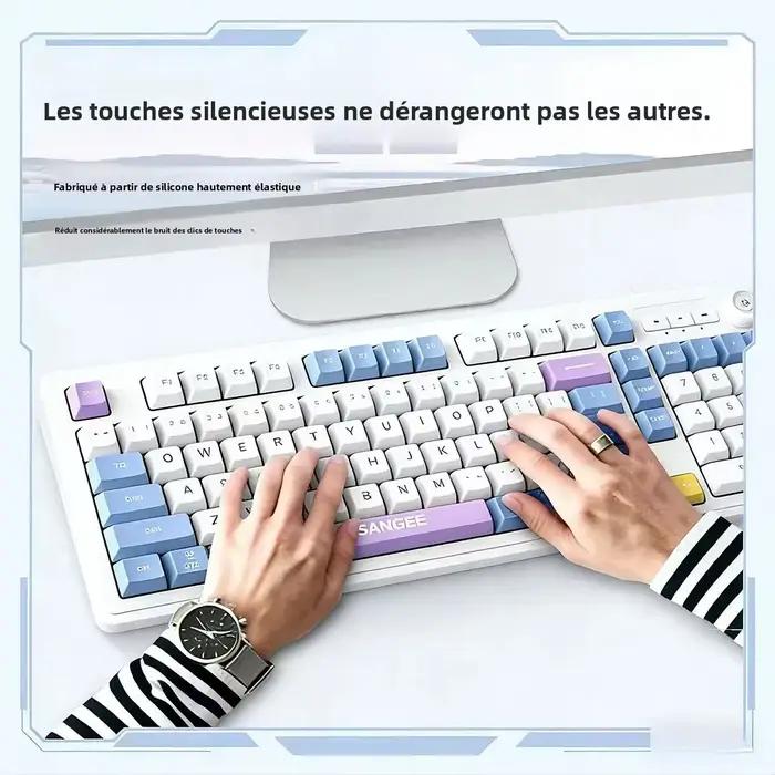 Clavier filaire pour bureau et jeux