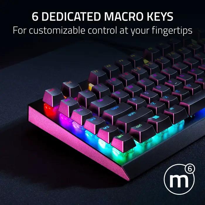 NOUVEAU clavier filaire de jeu mécanique Razer BlackWidow V4 X : linéaire et silencieux - 6 touches macro - Chroma RGB
