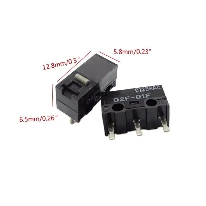 02dd 2/10pcs Micro interrupteurs souris Original D2F-01F (10m Clicks) Interrupts fruits