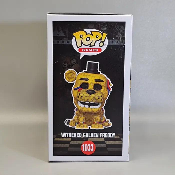 Figurine en vinyle Five Nights at Freddy's - Withered Golden Freddy # 1033 Funko Pop Officiel sous licence Édition limitée Cadeau pour fans