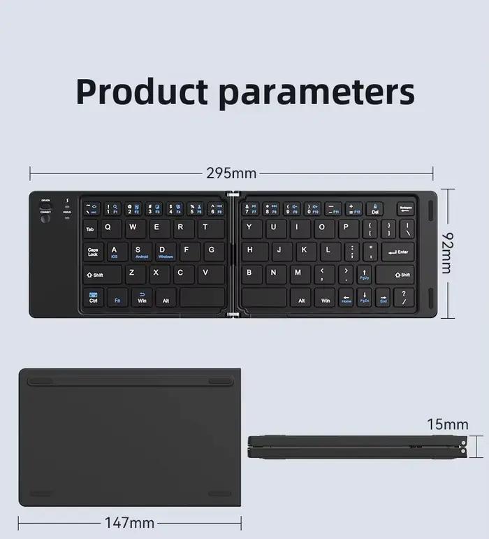 MINGCVIL Mini clavier sans fil pliable
