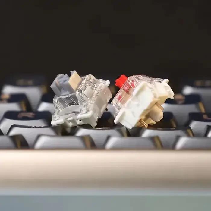 GATERON G Pro V3 3.0 Pro commutateur 3 broches pour clavier mécanique pré-lubrifié rvb linéaire Tactile blanc jaune rouge argent marron axe MX