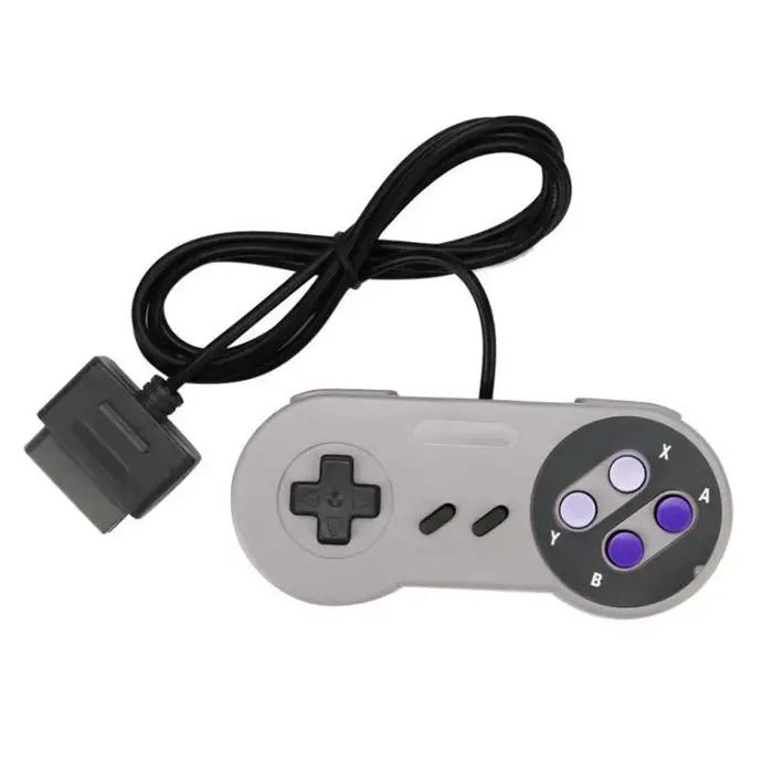 Contrôleur 16 bits pour Nintendo SNES manette de jeu système SNES contrôleur de Console manette de jeu pour Nintendo SNES Game Pad blanc ou gris pour joueurs nostalgiques et amoureux de la précision gaming