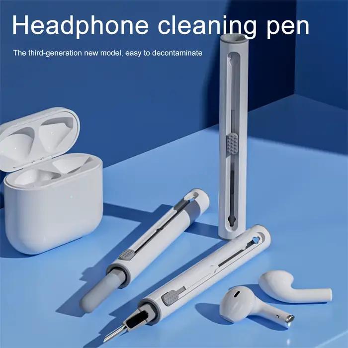 Kit de nettoyage 3 en 1 pour AirPods Pro et autres écouteurs Bluetooth, outil de nettoyage, brosse propre, étui durable, pour maintenir des écouteurs propres et fonctionnels