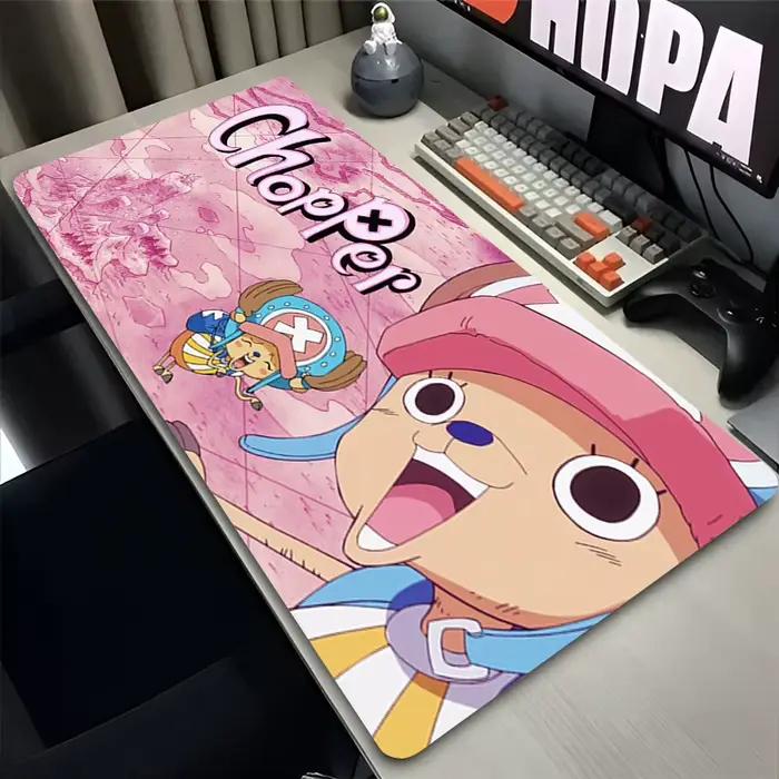 Tapis de souris Tony Tony Chopper One Piece Anime XXL pour gamer clavier souris bureau entrée office mat polyvalent