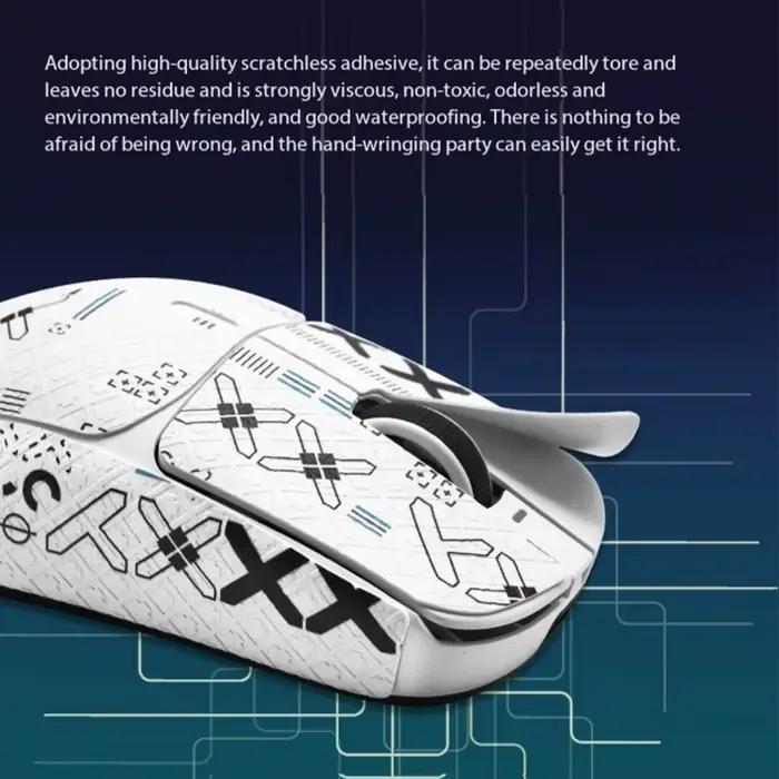 Autocollants latéraux antidérapants pour souris de jeu DIY