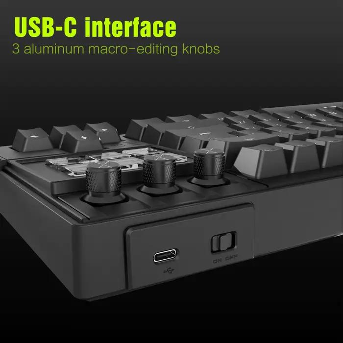 Clavier de jeu mécanique MiraBox K1 Pro avec Stream Deck
