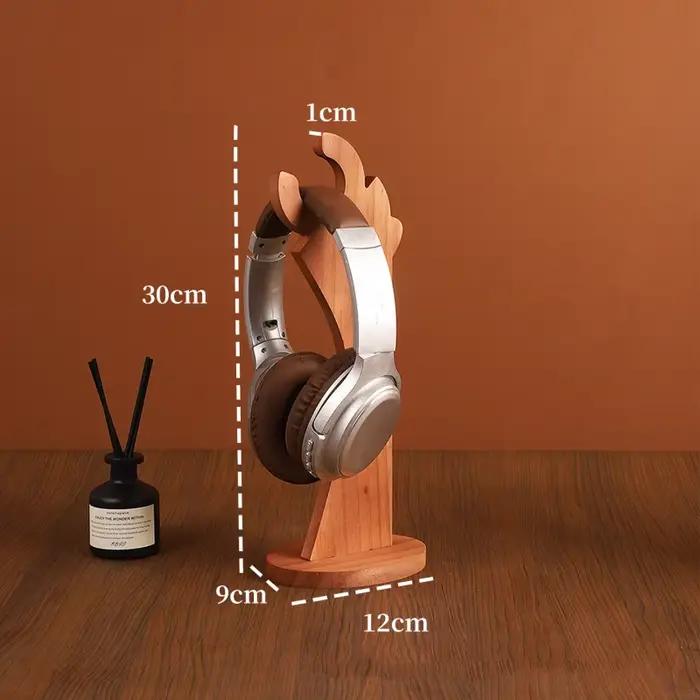 Support pour casque en bois