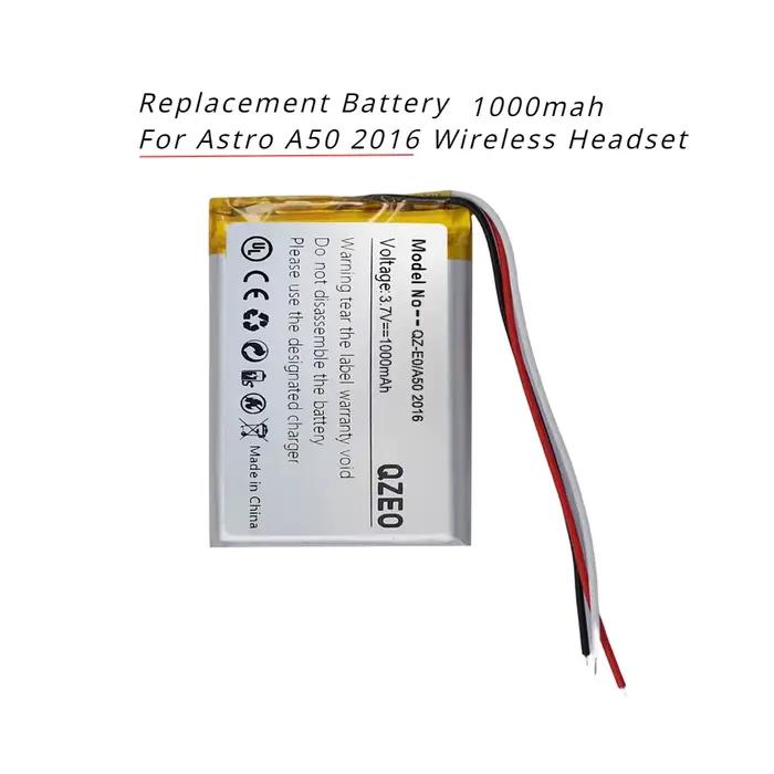 Batterie de remplacement pour Logitech Astro A20 A50 Gen 4 2016 Gen4 2019 533- 000169 533- 000191 SRP 603443 Casque de
