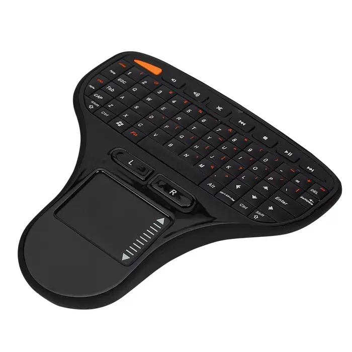 Clavier Mini Clavier Souris Tactile Clavier Mini Contrôle Tactile Souris Intelligente Multimédia Souris Sans Fil 2.4G Clavier 2 en 1