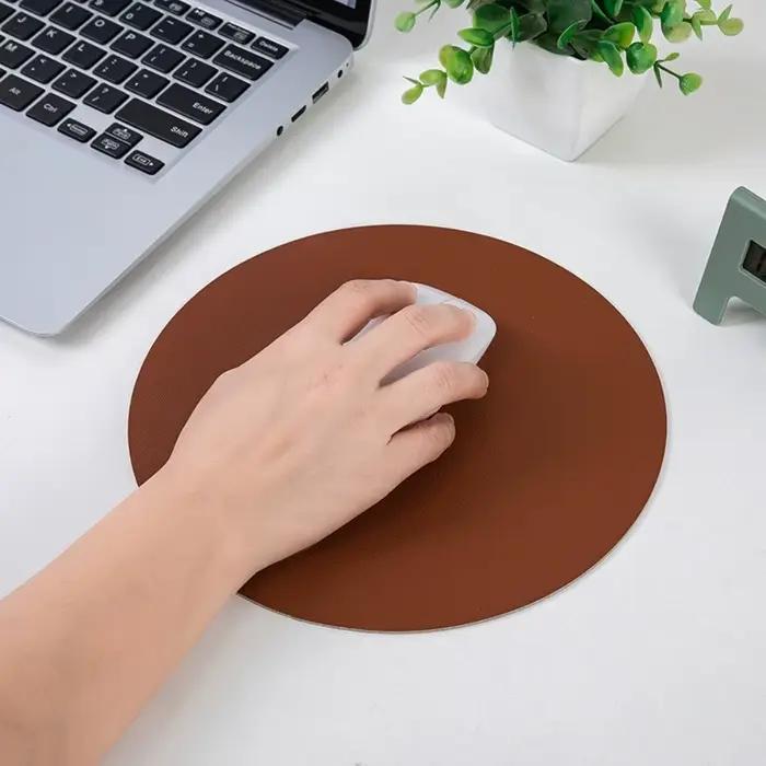 Tapis de souris en cuir double face au design simple