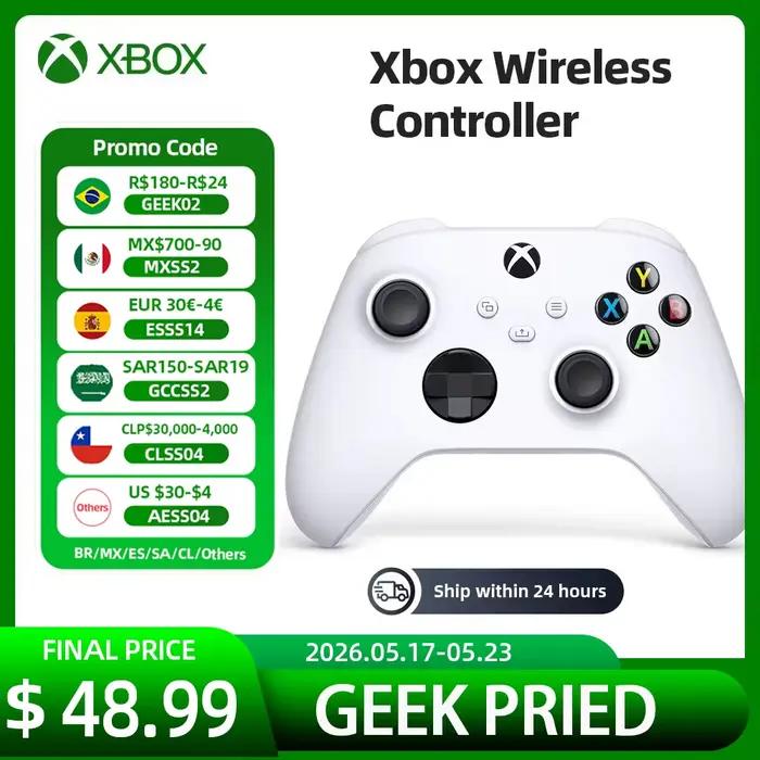 Microsoft Xbox Core Forza Horizon 5 contrôleur sans fil carbone électrique Volt blanc noir
