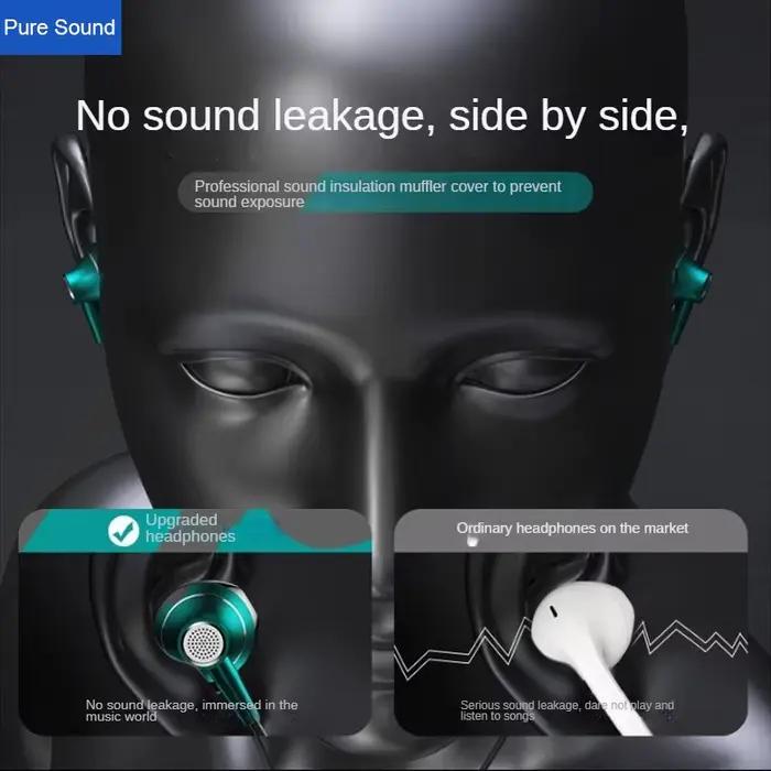 Écouteurs filaires HiFi Bass Stéréo Type C et 3