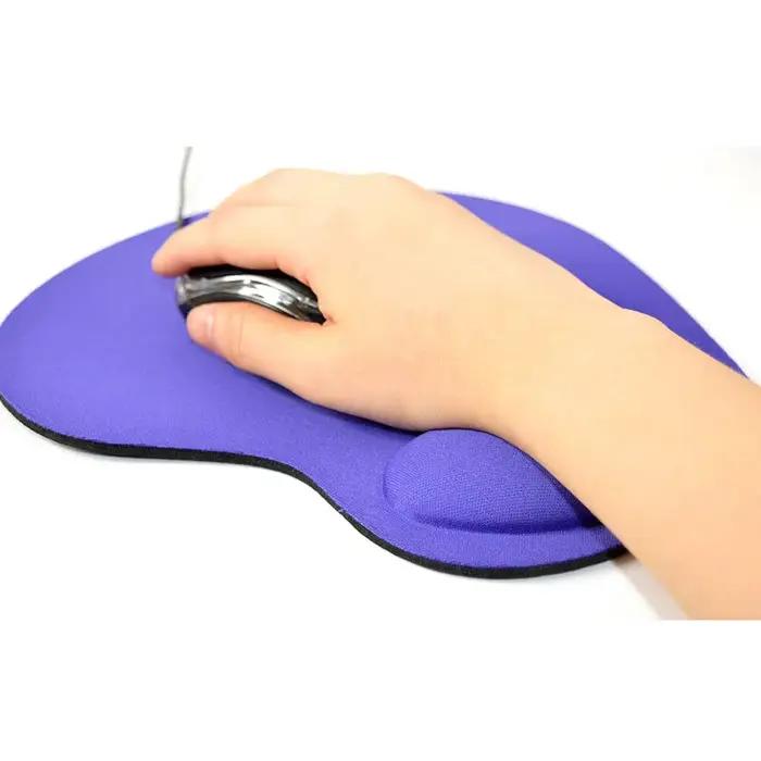 Tapis de souris ergonomique Eva pour jeu d'ordinateur, couleur unie, confortable, pour accessoires de bureau