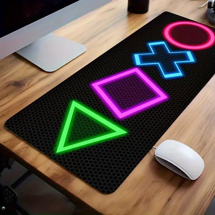 Tapis de souris à motif géométrique néon