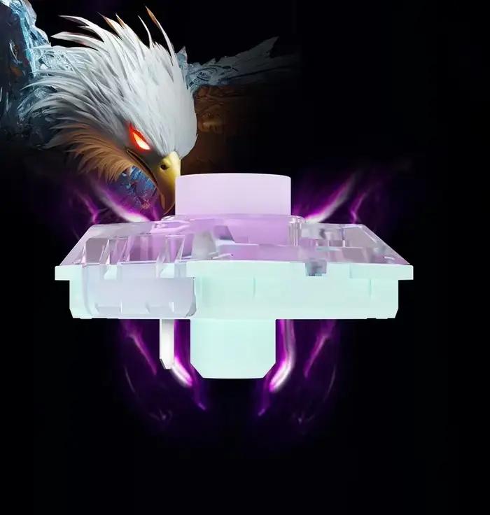 Kailh Saker Mini interrupteur linéaire clavier mécanique à profil bas Ultra-court voyage Total actionnement rapide pour Hitbox 1350 1353 siège
