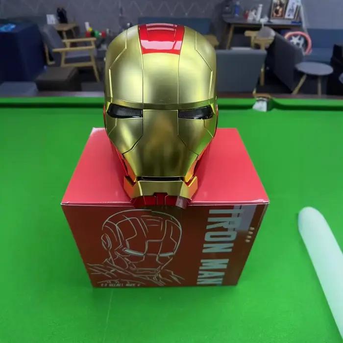 Casque Iron Man Mk5 électrique, modèle Mk50, multi-pièces, ouverture et fermeture, commande vocale, yeux fonctionnels, cadeau pour enfants et adultes