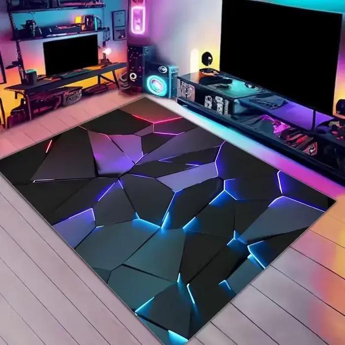 Tapis de Gamer avec contrôleur de jeu sur PC