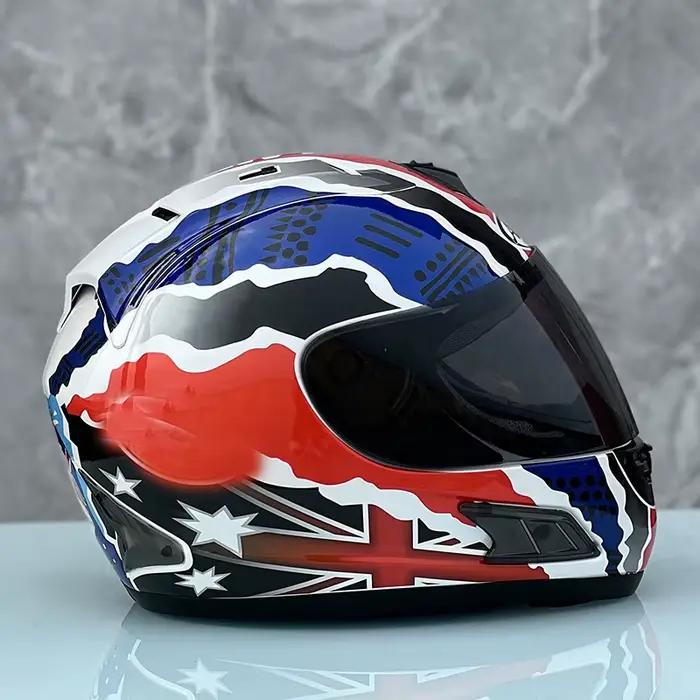 Saison d'été Cross hommes et femmes Casque de Scooter de sécurité Casque Casco Casque de moto intégral Doohan Crash Casque de course