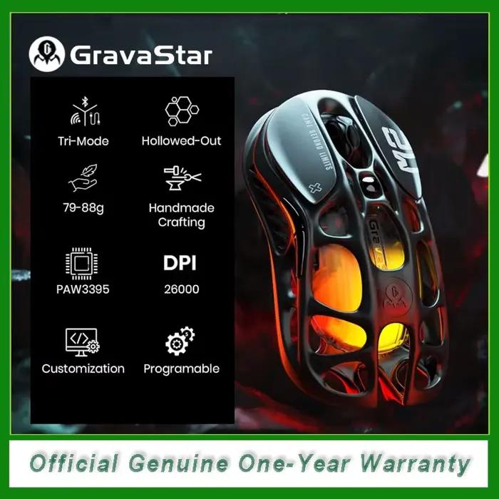 Souris de jeu sans fil GravaStar Mercury M2