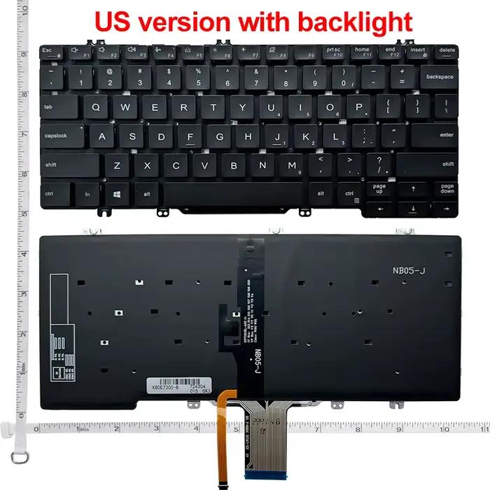 Clavier d'ordinateur portable anglais américain pour Dell Latitude 3300 5200 5300 7200 7300 3301 7290 5310 7301 E7300 E5300 5300 2-en-1 P97G