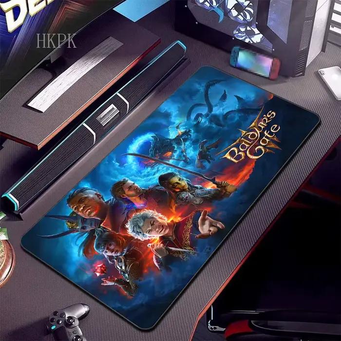 Mouse Pad Gaming Action Adventure Baldurs Gate 3 90x40cm Stitch Edges Rubber