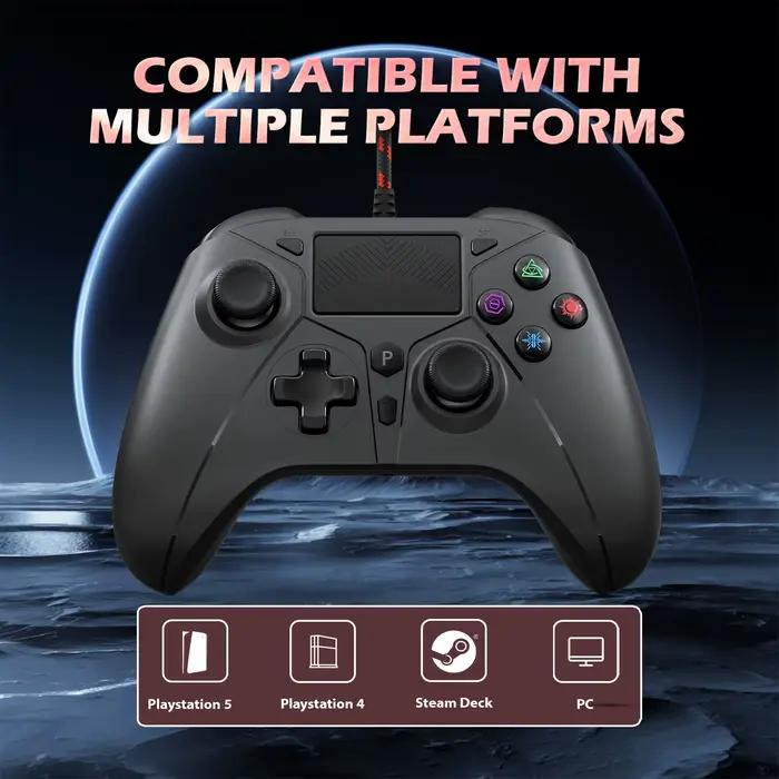 Manette de jeu pour playstation 5 PS5/PS4/Pc contrôleur de fil de Console avec déclencheur de Hall de pavé tactile Turbo