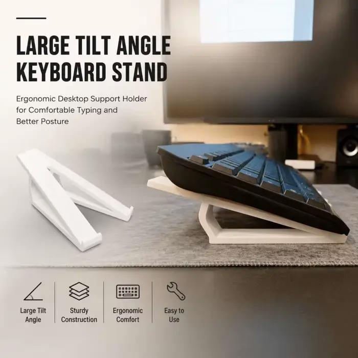 Support de clavier inclinable grand format pour bureau