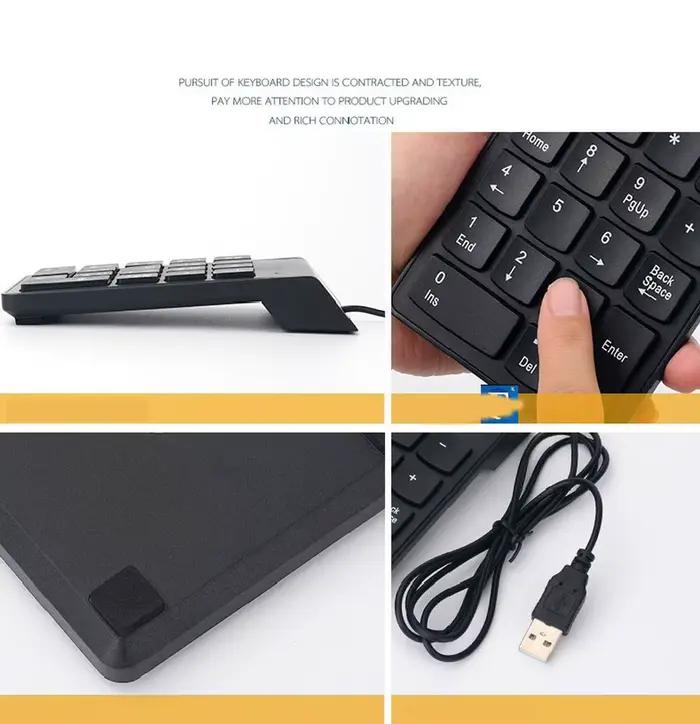 Pavé numérique USB filaire mince Mini