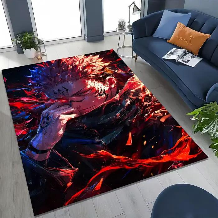 Tapis de dessin animé Jujutsu Kaisen Yuji Satoru