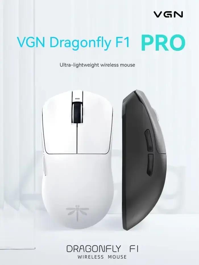 Souris sans fil Bluetooth légère VGN Dragonfly F1 SE/PRO/PRO MAX/MOBA PAW 3395 26000DPI rechargeable