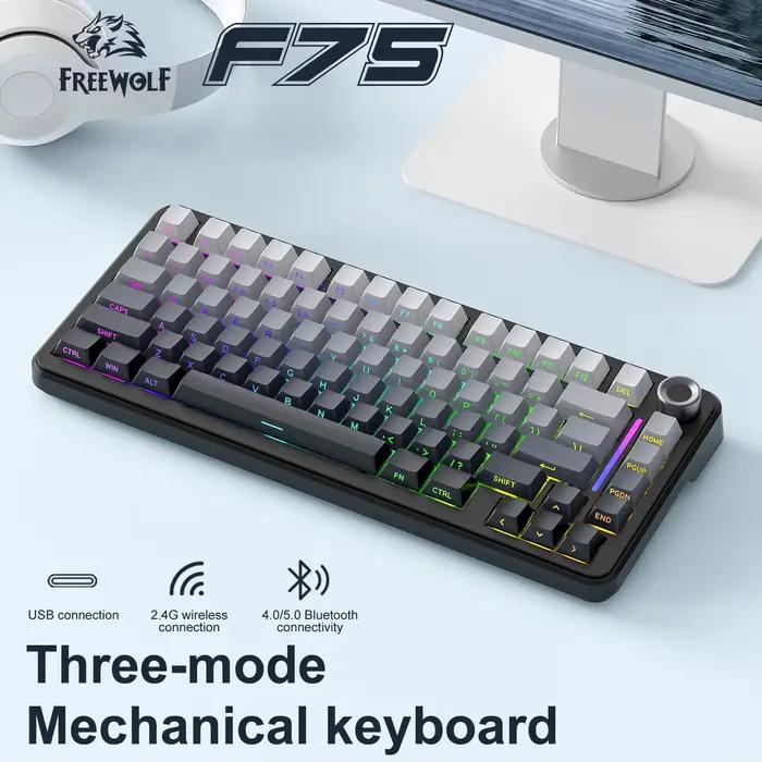 Clavier mécanique F75 FREEWOLF