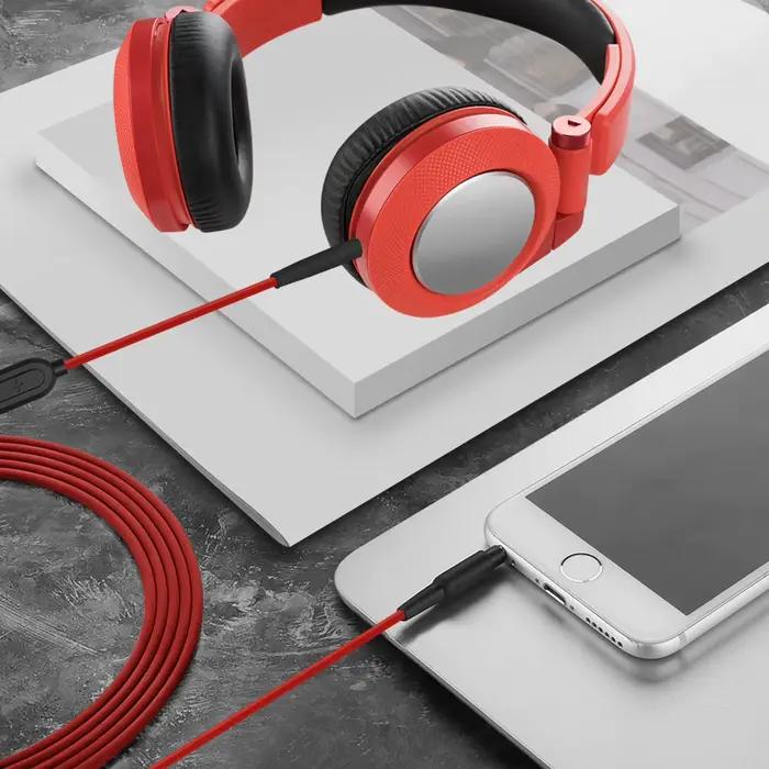 Geekria-Câble audio avec micro
