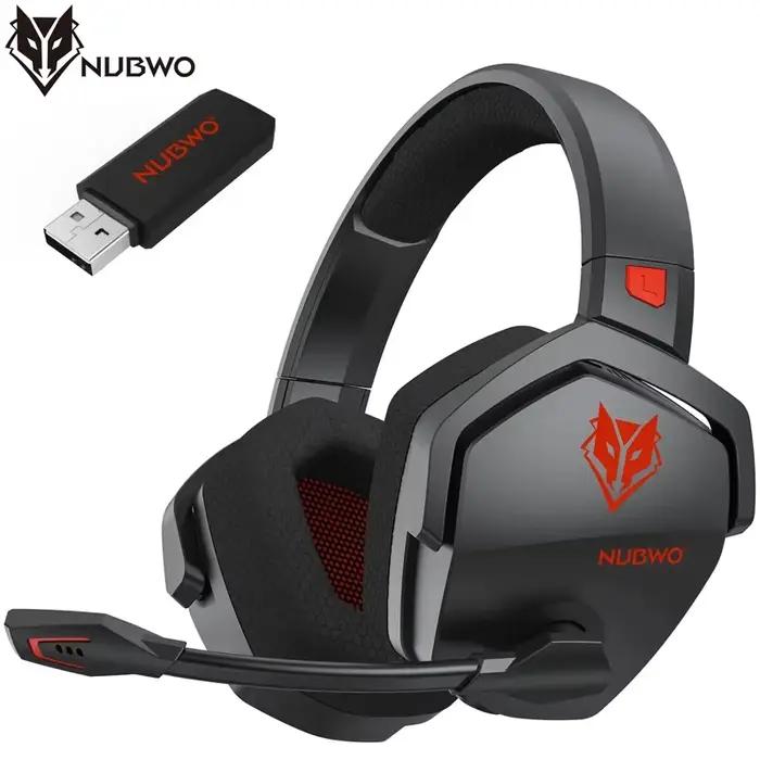 NUBWO G06 double casque sans fil Gamer avec Microphone 2.4GHz Bluetooth 5.3