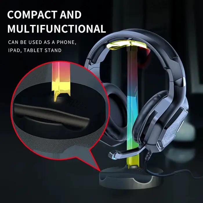 Support de casque de jeu RVB