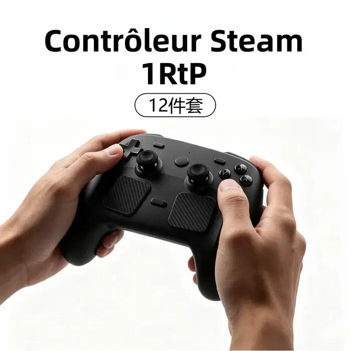 Kit de protection 12-en-1 pour Steam Controller 2 : Capuchons de joystick en silicone