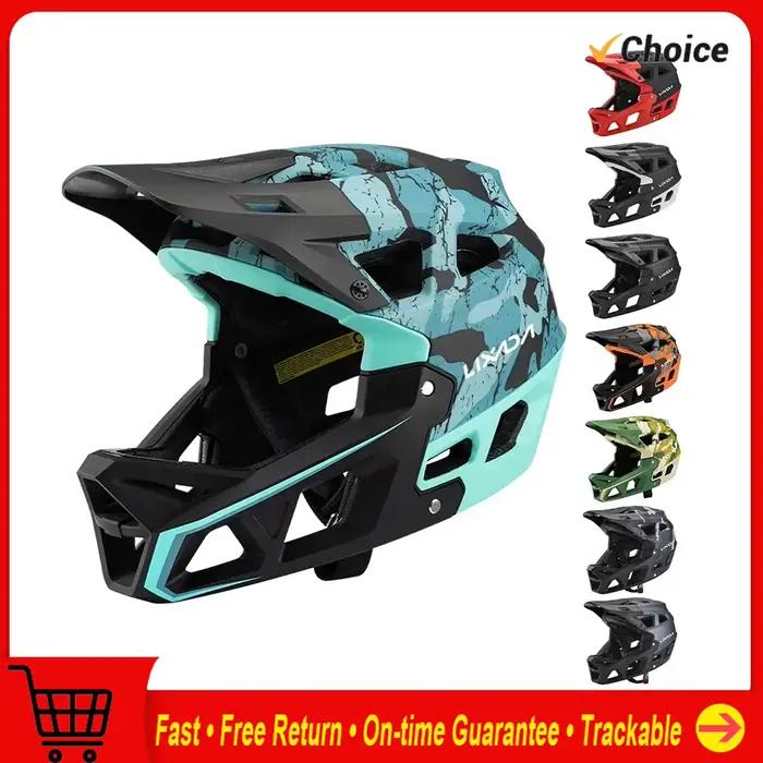 Équipement de cyclisme de sécurité pour vélo de montagne, casque intégral pour adultes de course de descente avec 31 évents et visière réglable, hommes/femmes