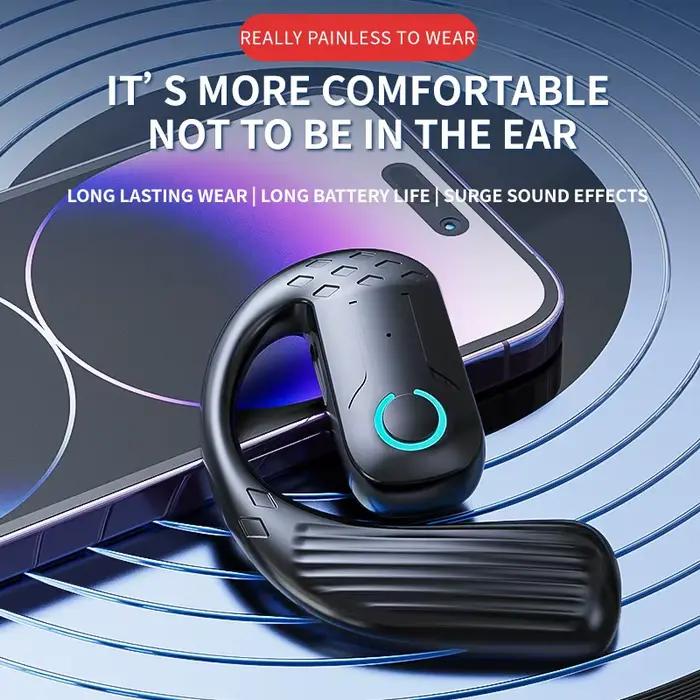 Écouteur sans fil ouvert Bluetooth 5.4 180 ° Casque universel d'oreille gauche droite réglable de Rotation avec le