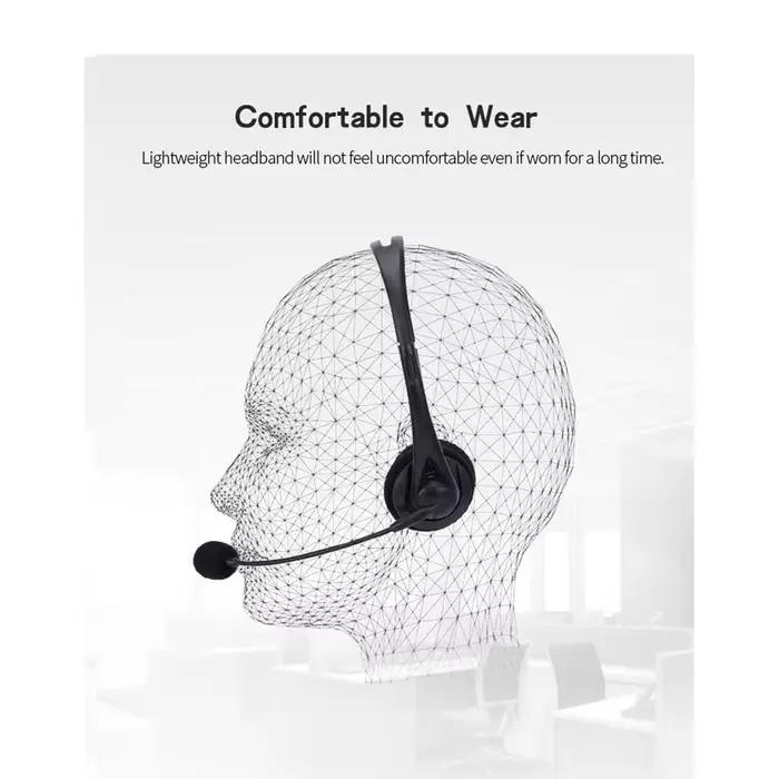 3.5mm/USB casque d'ordinateur avec Microphone antibruit chat réseau enseignement vidéoconférence stéréo filaire