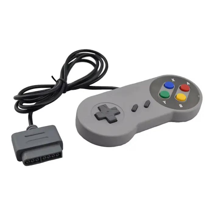 Manette de jeu filaire pour système SNES, 2 pièces, contrôleur de jeu