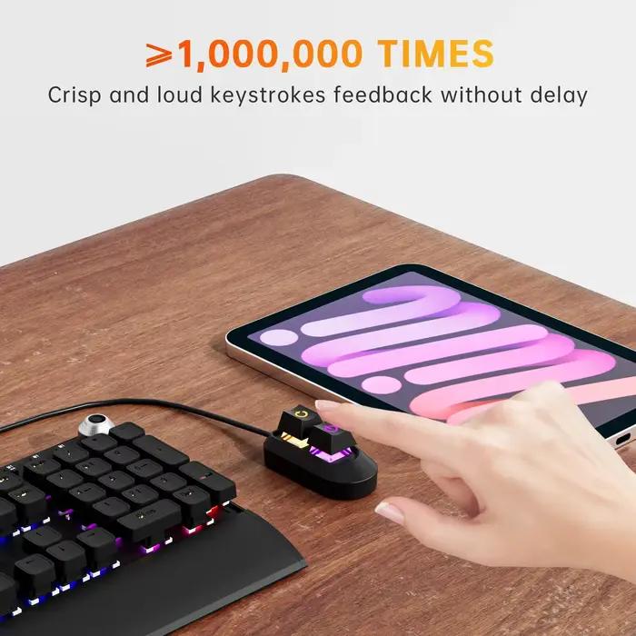Lumières LED RGB 2M, interrupteur de bureau pour ordinateur