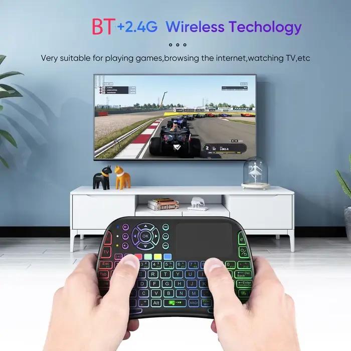 Mini clavier sans fil double Mode 2.4G BT