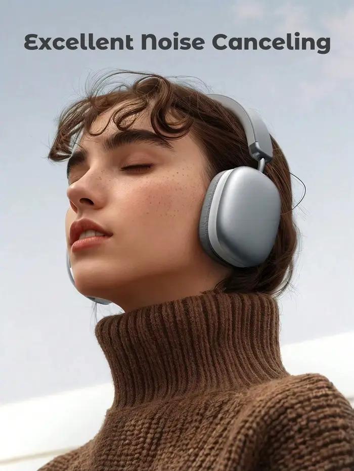 Casque Bluetooth sans fil supra-auriculaire HiFi pour musique et jeux