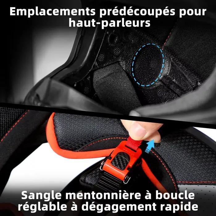 Casque de moto intégral pour hommes et femmes, certifié ECE européen, homologué DOT