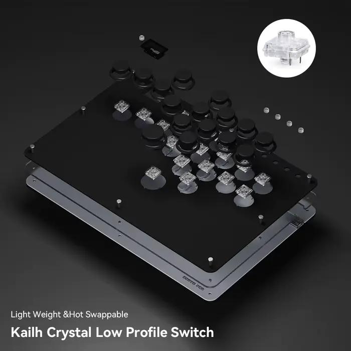 Haute42 Joystick Arcade contrôleur sans levier Hitbox Fightstick pour PC/ Ps4/ps5/Steam Fight Stick Arcade Hitbox contrôleur
