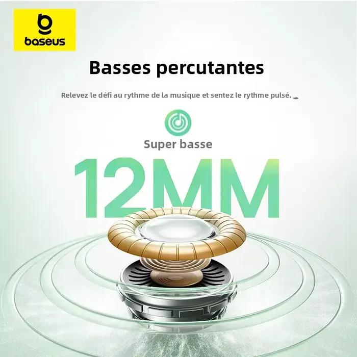 Écouteurs sans fil True Wireless Baseus Bass EP10/BP1 NC -43dB avec réduction de bruit ANC
