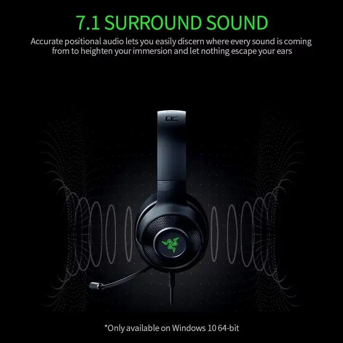 Razer Kraken X Essential Casque De Jeu 7.1 Son Surround
