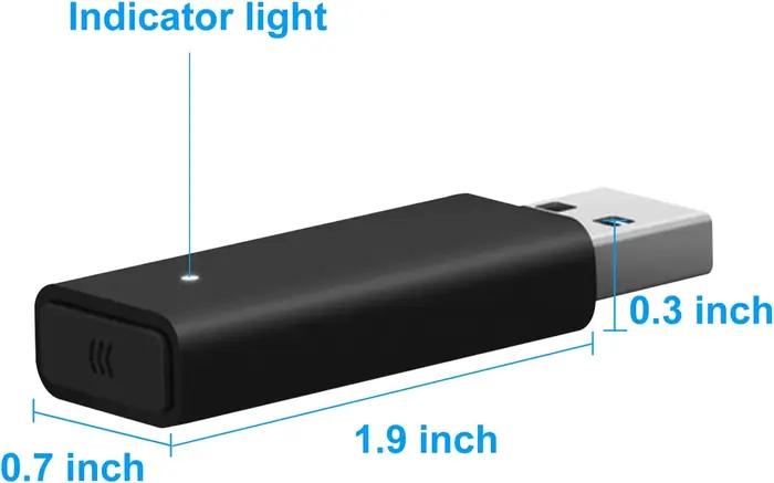 Adaptateur sans fil ONE S compatible avec Xbox One /S/X/Elite/ contrôleur pour Windows 10/8/7